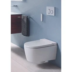 Geberit Aquaclean Sela Douche-wc – Oriëntatielicht & Ladydouche – Wit, Designafdekking Wit