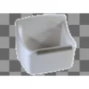 Geberit 300 Basic Norma Uitstortgootsteen - Met Stootrand - 35x45x35cm - Met Gaten - Voor