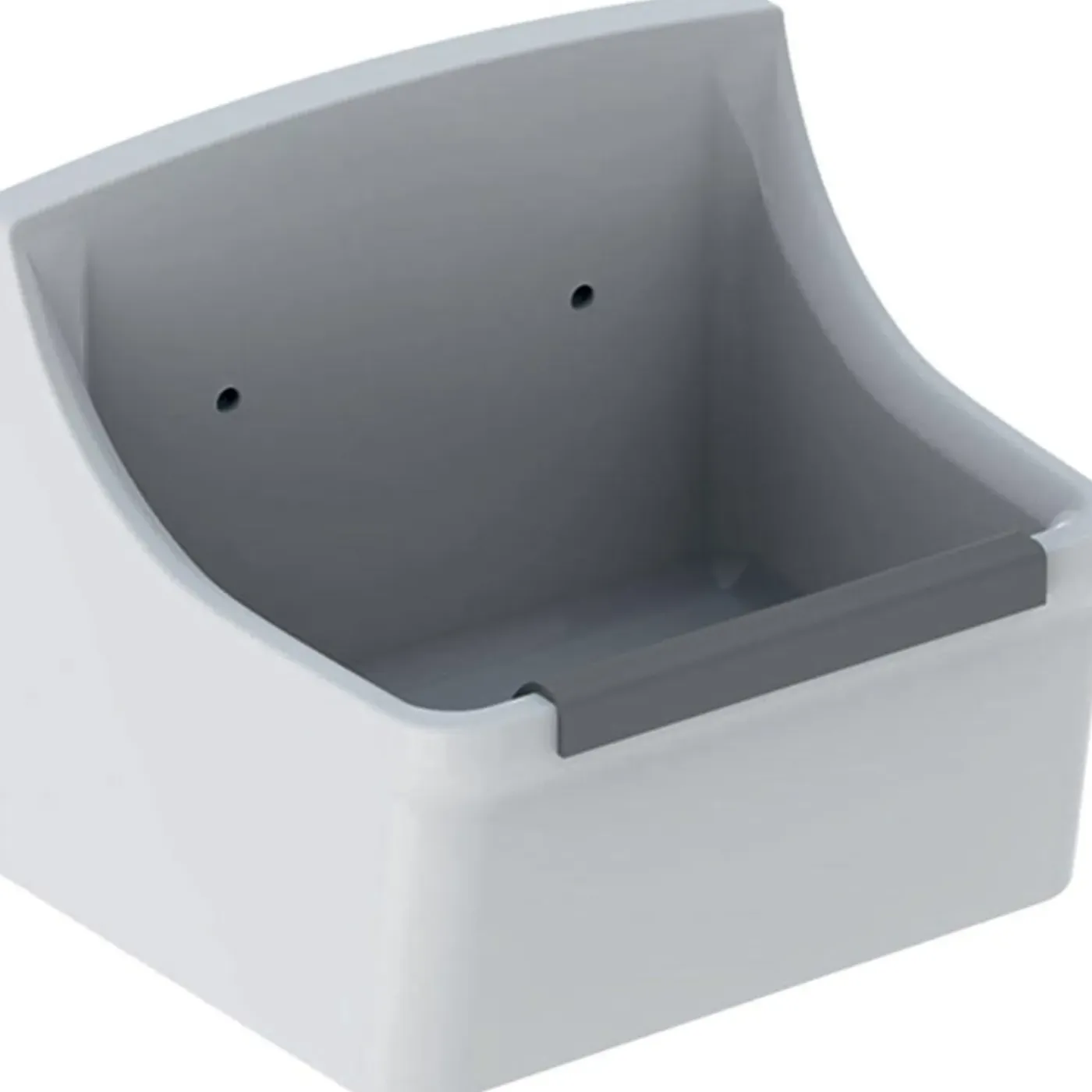 Geberit 300 Basic Norma Uitstortgootsteen - Met Stootrand - 35x45x35cm - Met Gaten - Voor