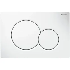 Geberit Bedieningspaneel Sigma 01 - Kunststof - Wit - Tweeknops - 24,6x16,4cm