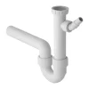 Geberit spoeltafelsifon voor keuken (1 bak) 6/4" x 40mm wit