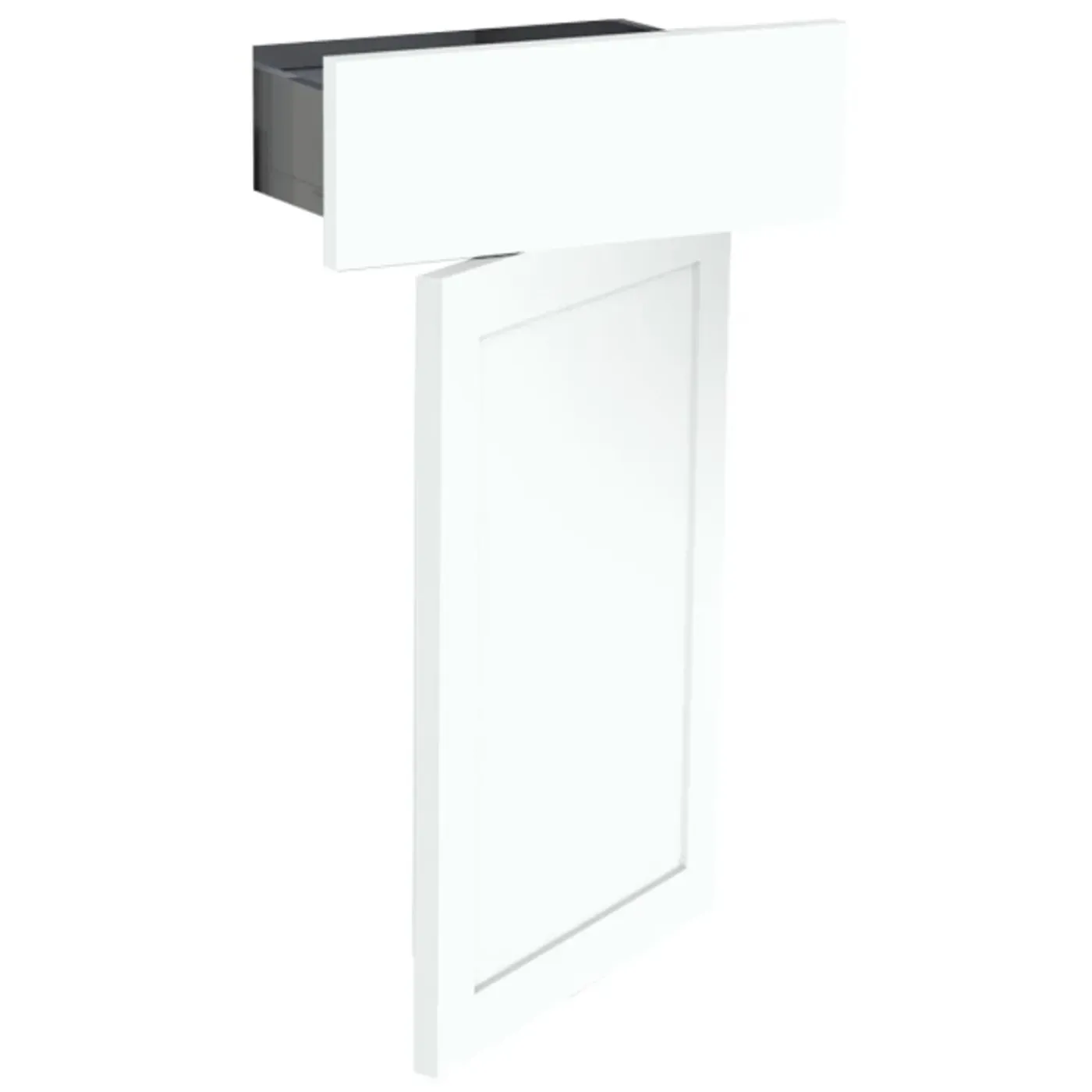 Overig Geheel van 1 deur + 1 lade keukenkast Modulo Lisy Wit 40 x72 cm