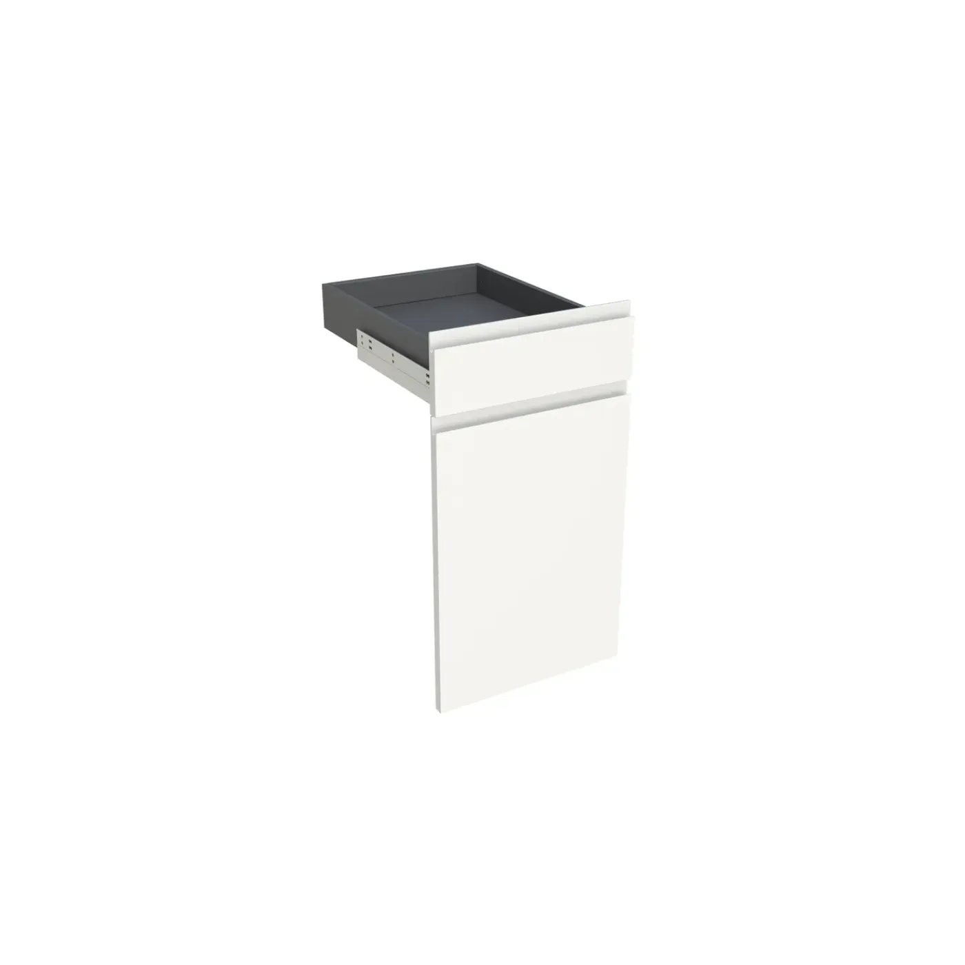 Overig Geheel van 1 deur + 1 lade keukenkast Modulo Eva mat wit 40x72cm