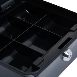 Geldkist 10359190 - met sleutelslot - 6 opbergvakken - 25x18x9cm