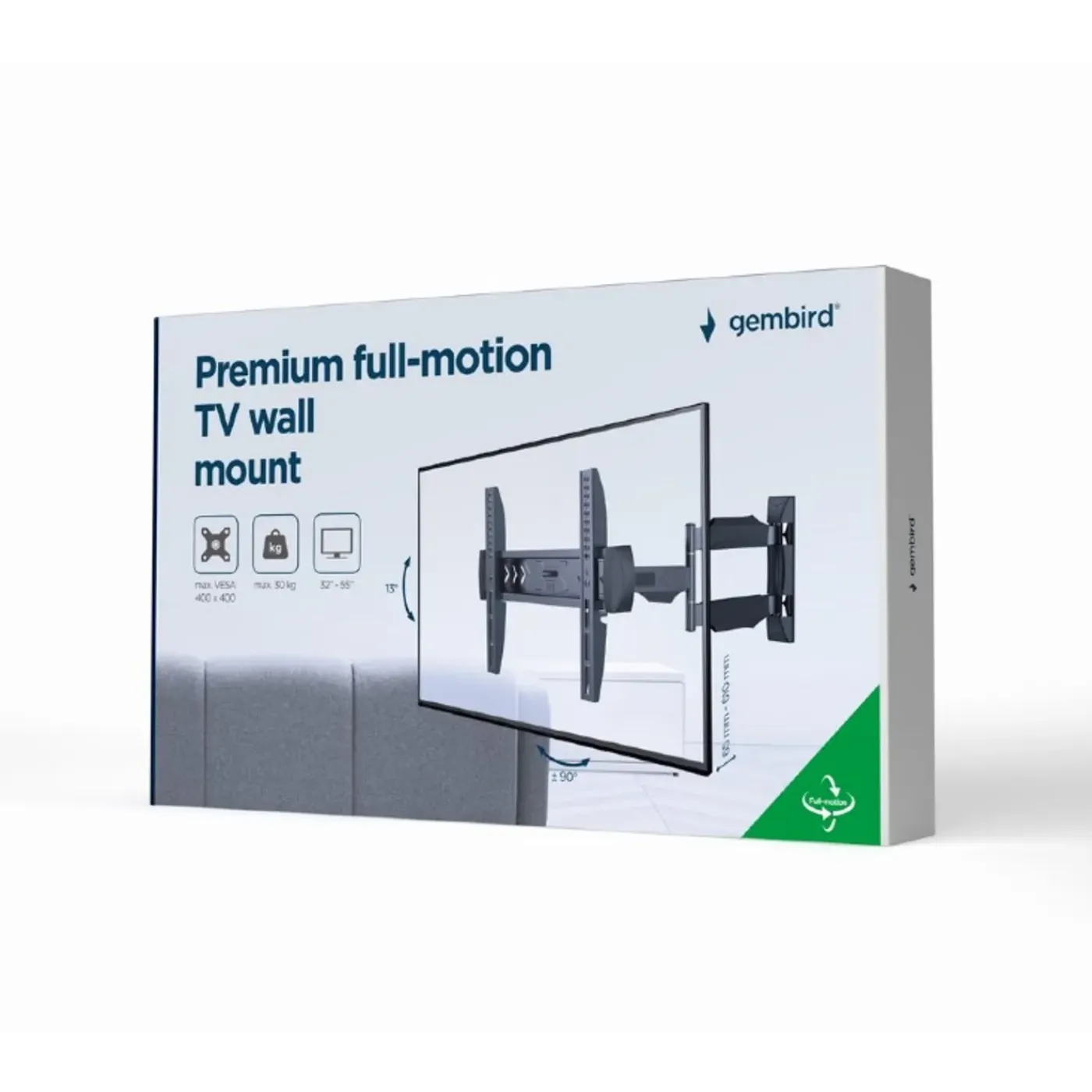 Gembird - Full-motion TV muurbeugel 32"-55"