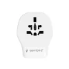 Gembird - Universele Reisstekkerset Met Usb Lader, 20 W, Wit
