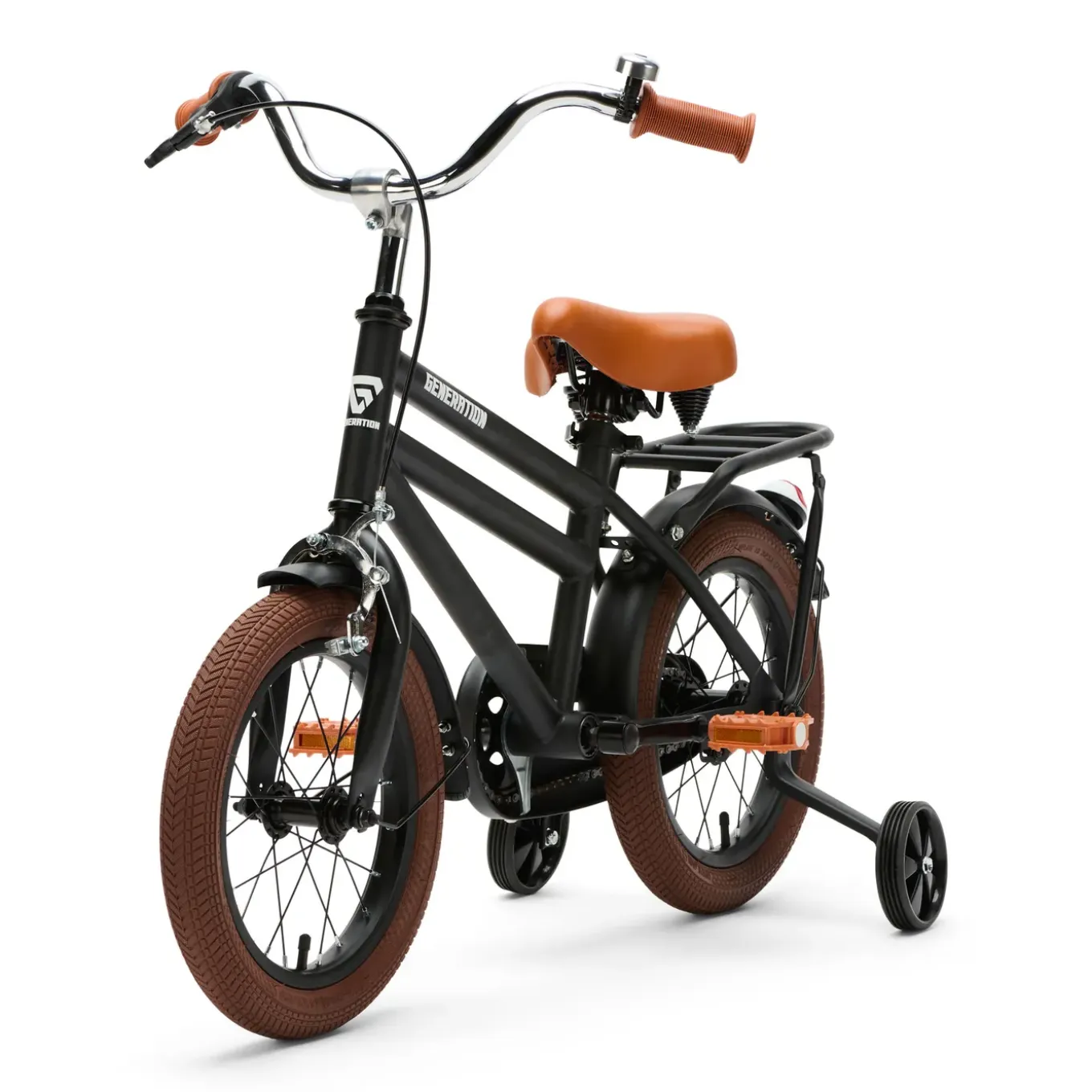 Generation City 14 Inch Matzwart - Kinderfiets