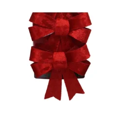 Gerimport Kerststrikken -3x - Velvet Rood - 10x13 Cm