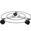 Gerimport Planten Trolley/multiroller - Grijs - Metaal - D35 Cm