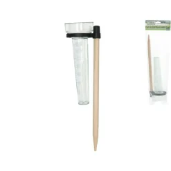 Gerimport Regenmeter - Kunststof/hout - 37x10 Cm - Neerslagmeter