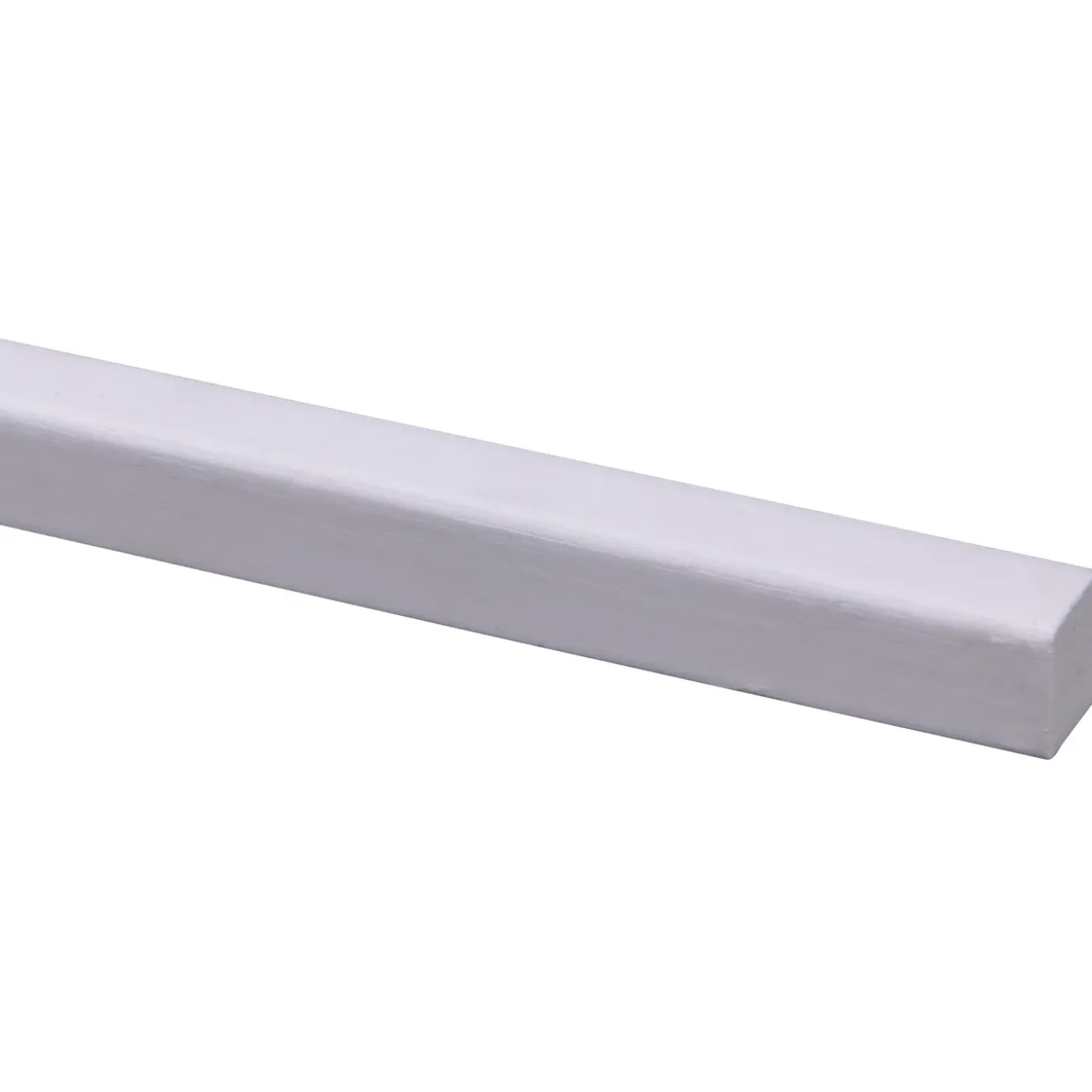 Glaslat - Hardhout - Gegrond - Wit - 17x17mm - 270cm