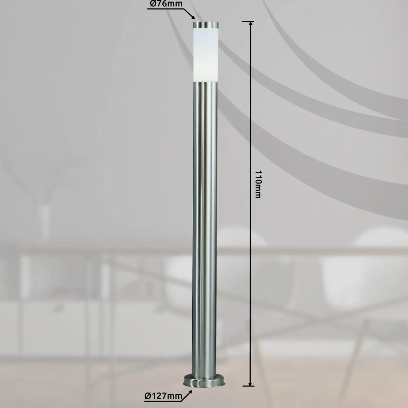 Globo Buitenlamp Boston Led Led Staaledelstaal 1x E27 Led