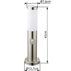 Globo Buitenlamp Boston Staaledelstaal 1x E27