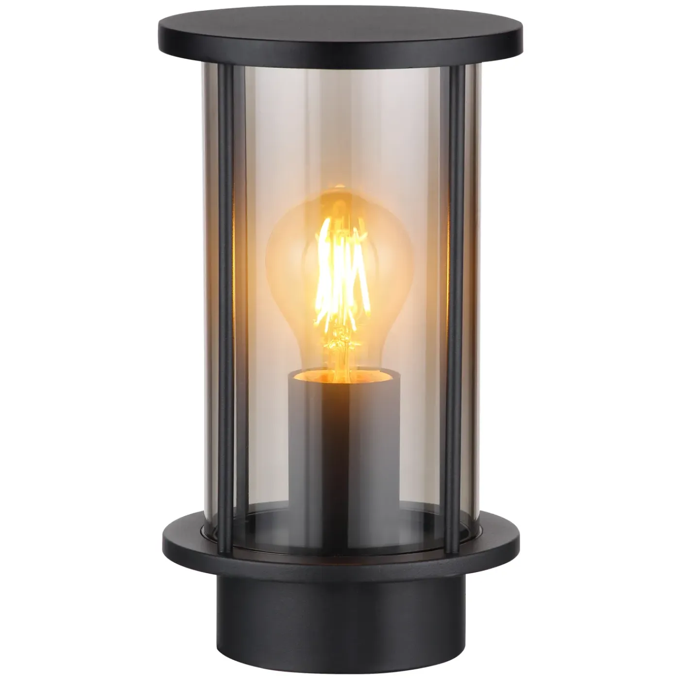 Globo Buitenlamp Gracey Staaledelstaal Zwart 1x E27