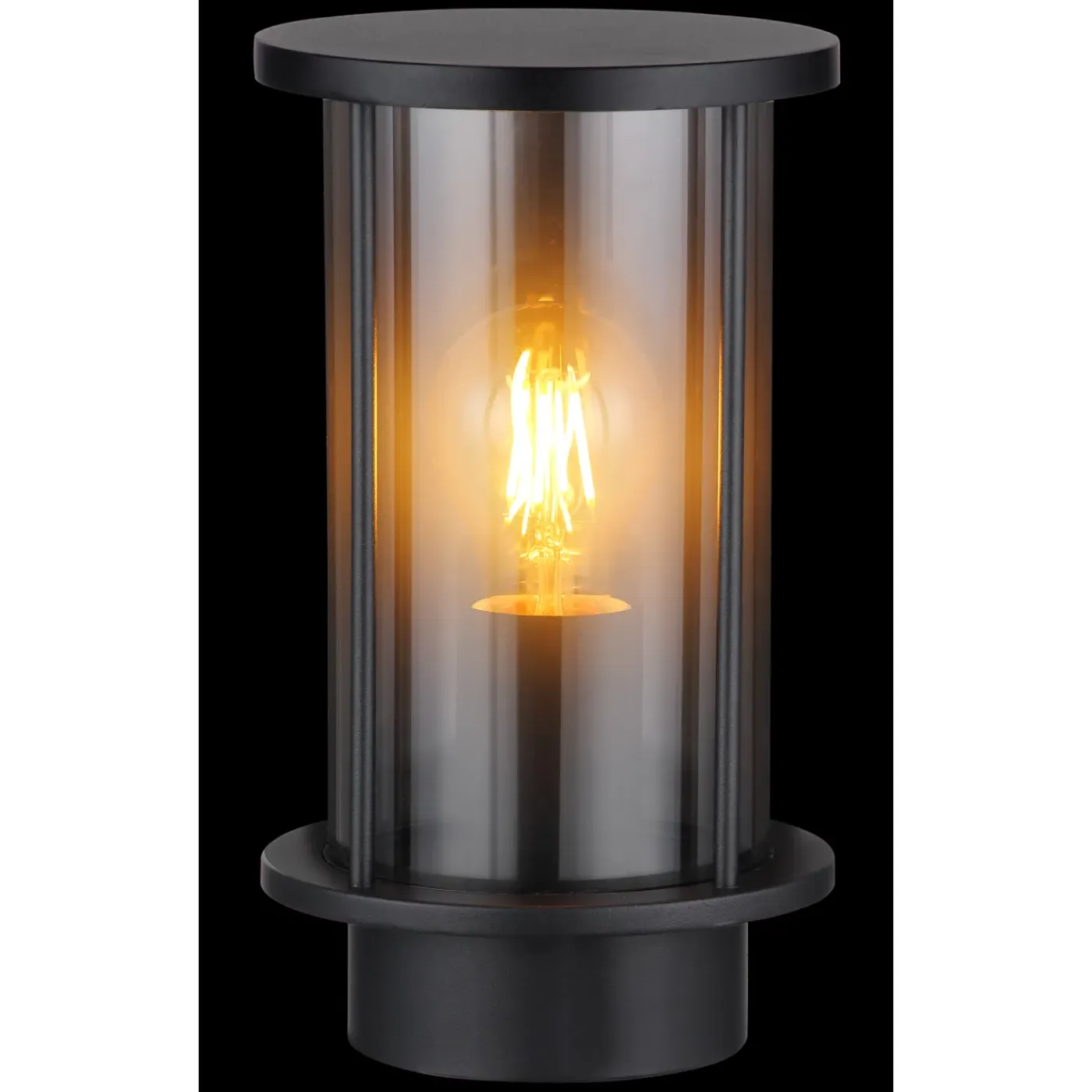 Globo Buitenlamp Gracey Staaledelstaal Zwart 1x E27