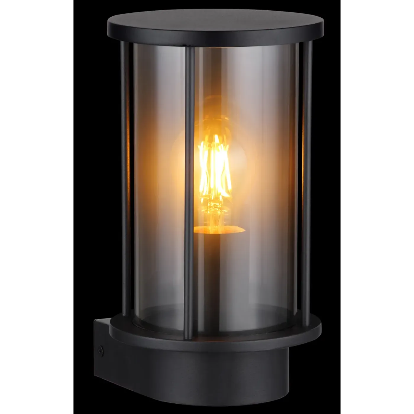 Globo Buitenlamp Gracey Staaledelstaal Zwart 1x E27