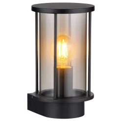 Globo Buitenlamp Gracey Staaledelstaal Zwart 1x E27