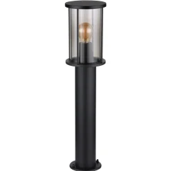 Globo Buitenlamp Gracey Staaledelstaal Zwart 1x E27