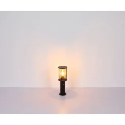 Globo Buitenlamp Gracey Staaledelstaal Zwart 1x E27