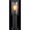 Globo Buitenlamp Gracey Staaledelstaal Zwart 1x E27