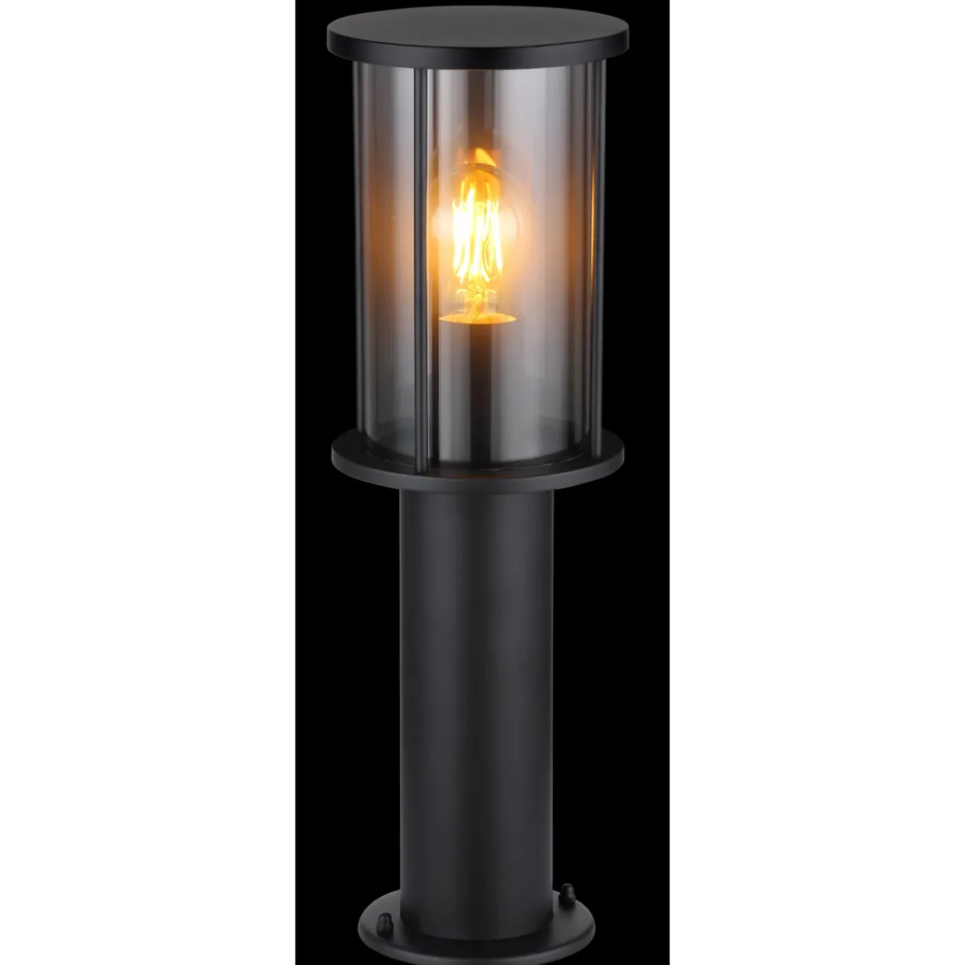 Globo Buitenlamp Gracey Staaledelstaal Zwart 1x E27
