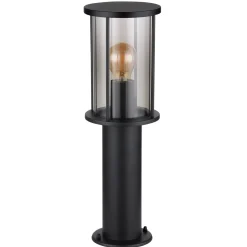 Globo Buitenlamp Gracey Staaledelstaal Zwart 1x E27