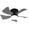 Globo Plafondventilator Hines Led Metaal Zwart 1x Led