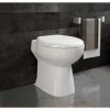 GO by Van Marcke Staand Toilet Met Vermaler Met Dubbele Spoeling 2/44 Liter Met Zitting