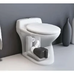 GO by Van Marcke Staand Toilet Met Vermaler Met Dubbele Spoeling 2/44 Liter Met Zitting