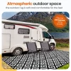 Goliving Buitenkleed Summer Diamond - 183x290 - Vloerkleed - Tuinkleed - Incl. Tas - Zwart