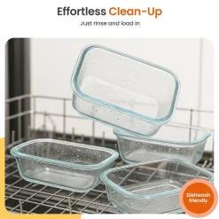 Goliving Glazen Meal Prep Bakjes - Set Van 5 Vershoudbakjes - 1l