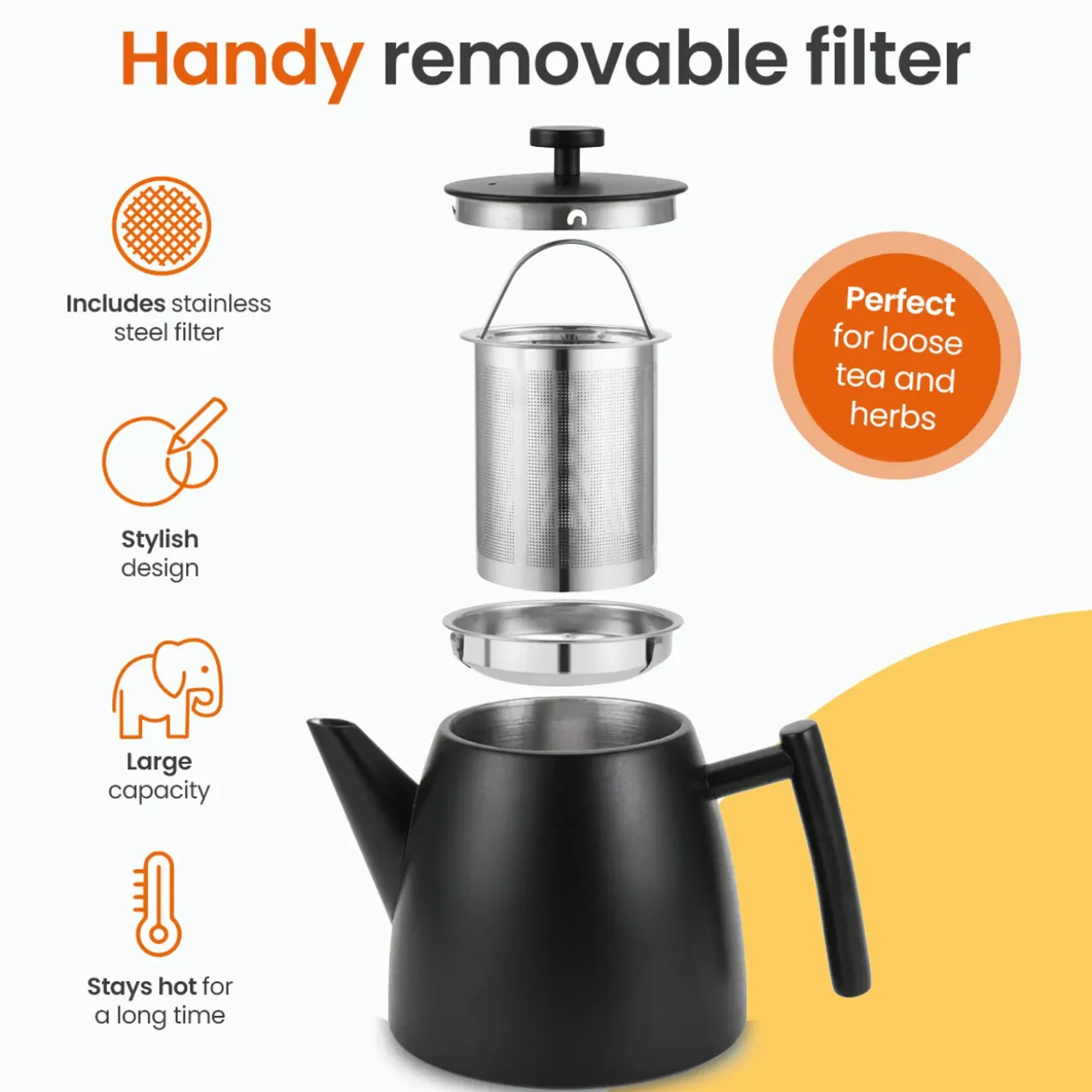 Goliving Theekan Met Filter - 1 Liter