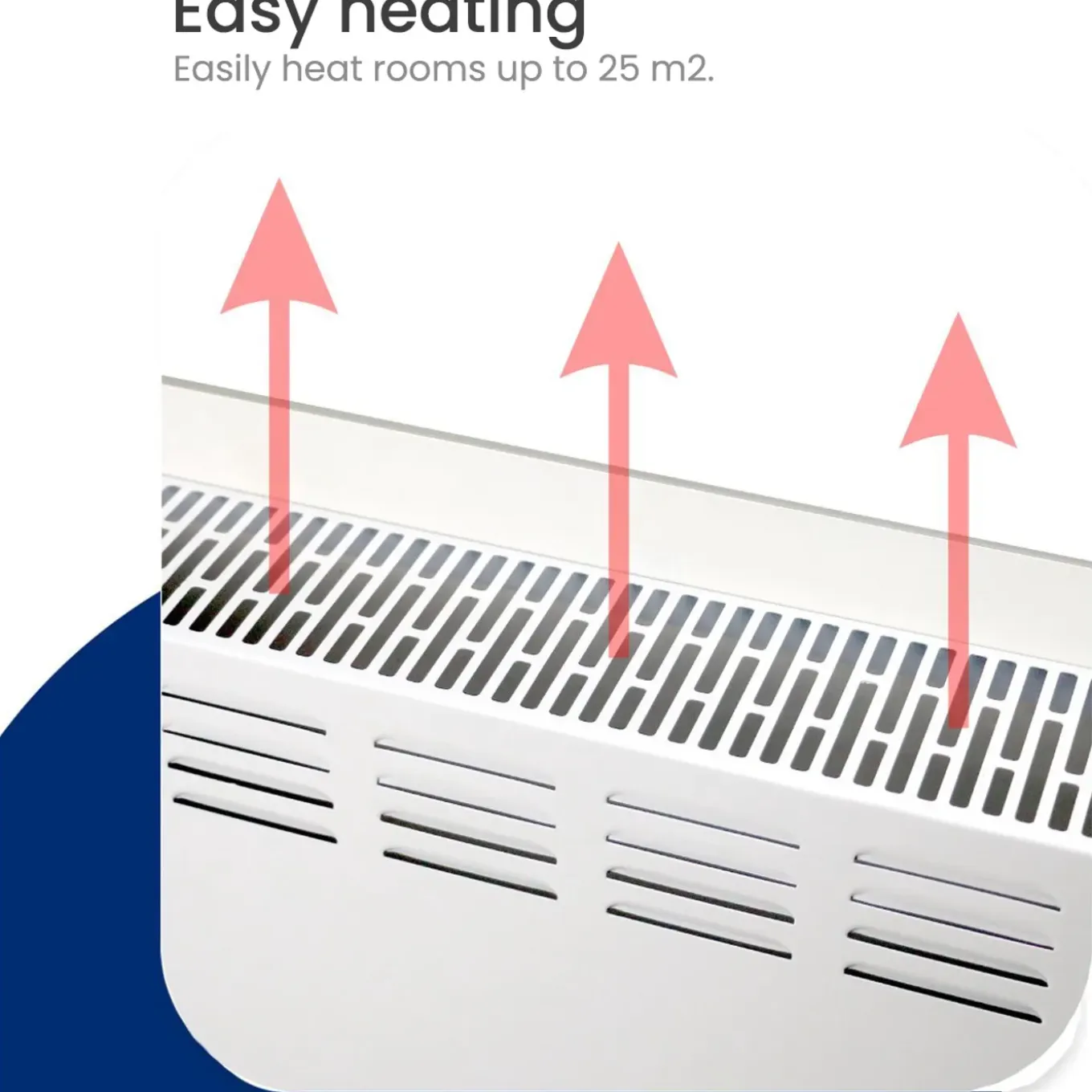 Gologi Elektrische Kachel - Verwarming - Convectorkachel - App En Touch - Tot 25m2 - 2000w - Wit