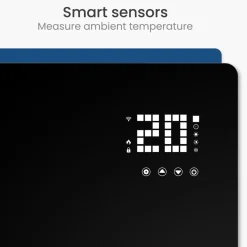 Gologi Elektrische Kachel - Verwarming - Convectorkachel - App En Touch - Tot 25m2 - 2000w - Zwart