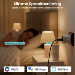 Gologi Slimme Stekker - Smart Plug - Tijdschakelaar & Energiemeter - Wifi - Wit