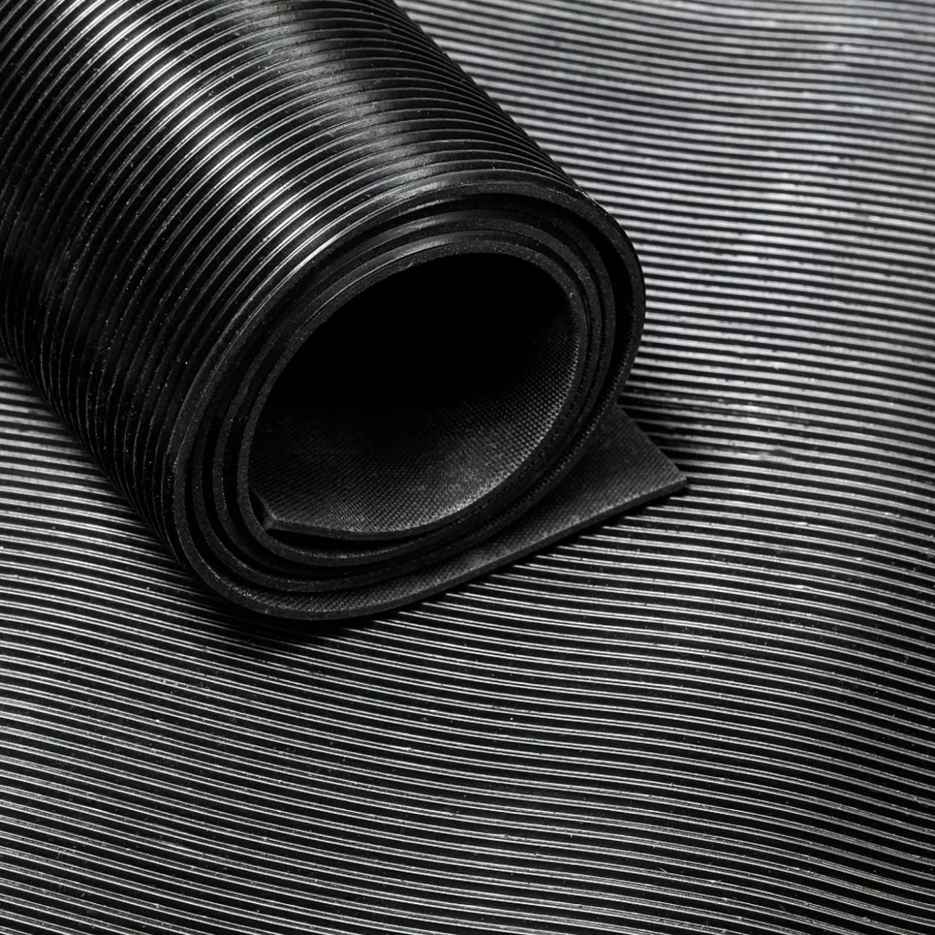 Gombase Rubbermat Op Rol - Fijne Ribbel - Dikte 3mm - Breedte 40 Cm - 1 Meter