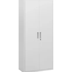 4Goodz Archiefkast Metaal Met Afsluitbare Deuren 40x80x180 Cm - Wit
