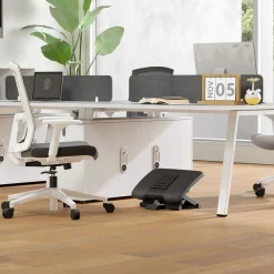 4Goodz Bureau Voetensteun/voetenbank Met Massagerollers - 3 Hoogtes