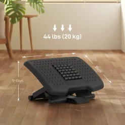 4Goodz Bureau Voetensteun/voetenbank Met Massagerollers - 3 Hoogtes