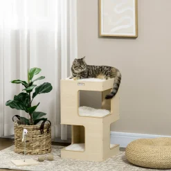 4Goodz Combiset Kattenmand En Speeltje - 3 Ligplekken Met Kussens 34x34x60 Cm