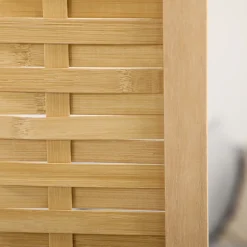 4goodz 3-delige Kamerscherm Opvouwbaar - Roomdivider Bamboe - Bruin