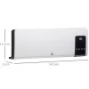 4Goodz Elektrische Heater Wandmontage Met Oscillatiefunctie - 2 Standen - Timer - Led-display