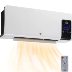 4Goodz Elektrische Heater Wandmontage Met Oscillatiefunctie - 2 Standen - Timer - Led-display