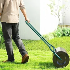 4goodz Gazonwals Tuinwals 32 Cm Diameter - 38 Liter Water/zand Vulling - Groen