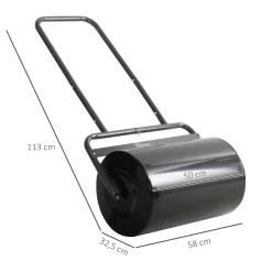 4goodz Gazonwals Tuinwals 32 Cm Diameter - 38 Liter Water/zand Vulling