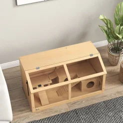 4Goodz Hamsterkooi Van Hout Met Hangbrug