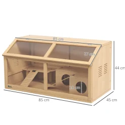 4Goodz Hamsterkooi Van Hout Met Hangbrug