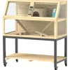 4Goodz Hamsterkooi Van Hout 87x43x101 Cm Knaagdierkooi