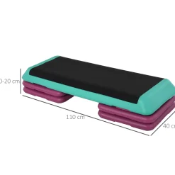 4Goodz In 3 Hoogte Verstelbare Anti-slip Aerobic Stepbank - Tot 150 Kg