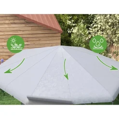 4Goodz Kippenren Met Uv-bestendig Zeil En Gaas Voor 10-15 Kippen
